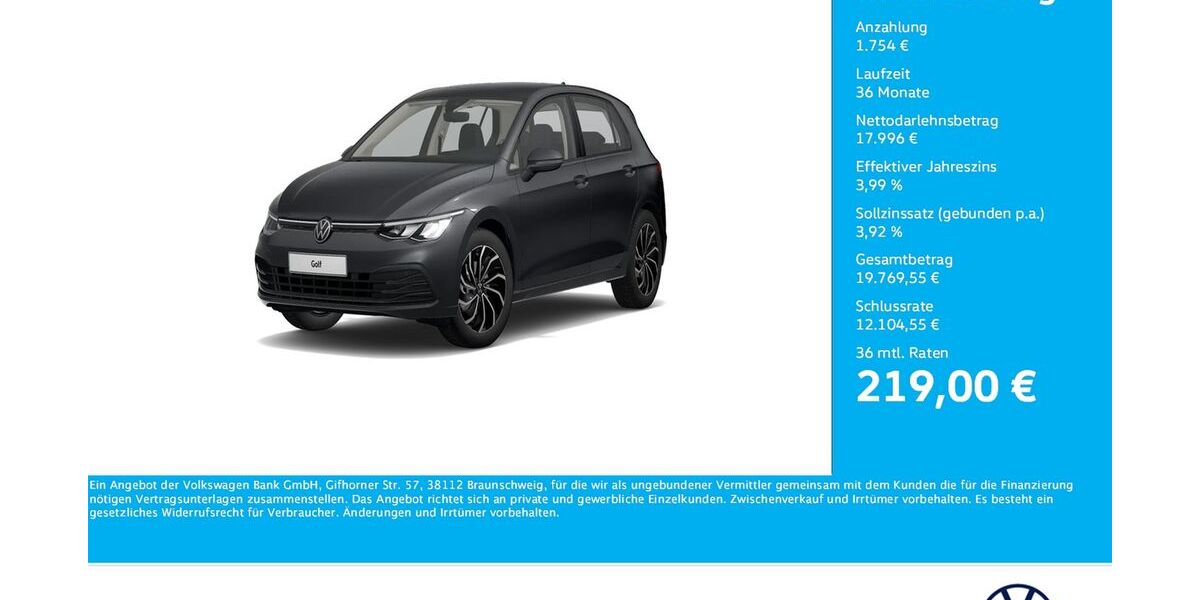 VW Golf 52.333 km 19.120 &euro; Unna 59423
