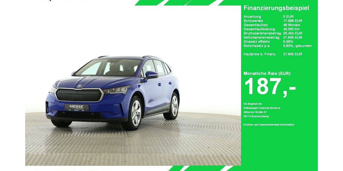 Skoda Enyaq 21.580 km 21.845 &euro; Oelde (Stromberg) 59302