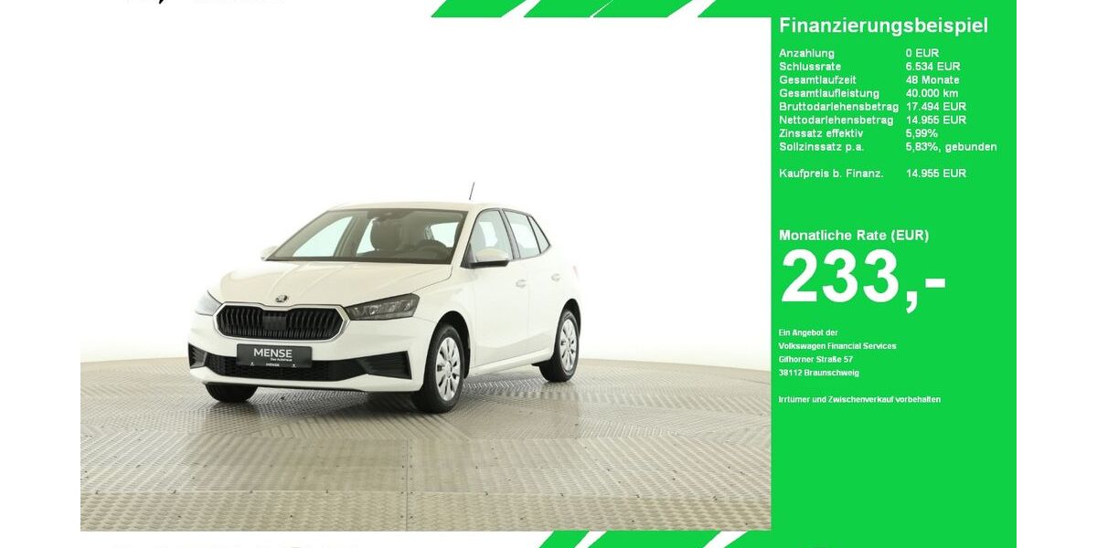 Skoda Fabia 48.500 km 14.655 &euro; Oelde (Stromberg) 59302