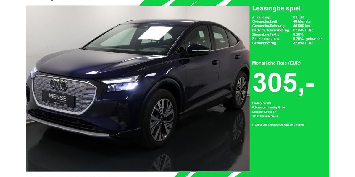 Audi Q4 e-tron 55.349 km 27.345 &euro; Oelde (Stromberg) 59302