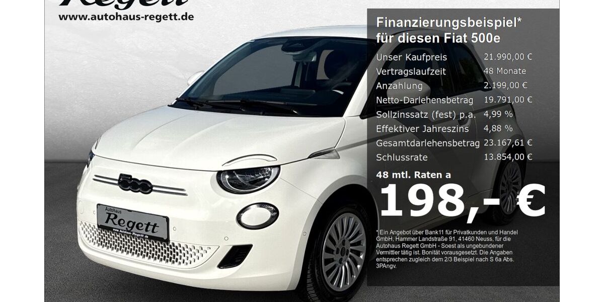 Fiat 500e 9.772 km 21.990 &euro; Soest 59494