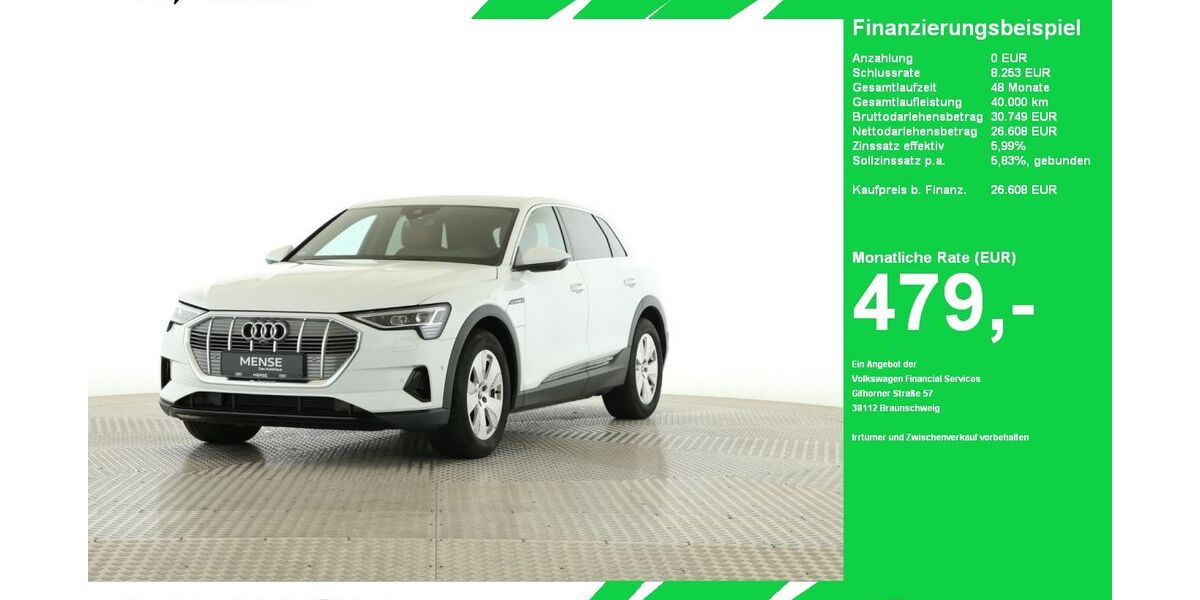 Audi e-tron 53.892 km 26.608 &euro; Oelde (Stromberg) 59302