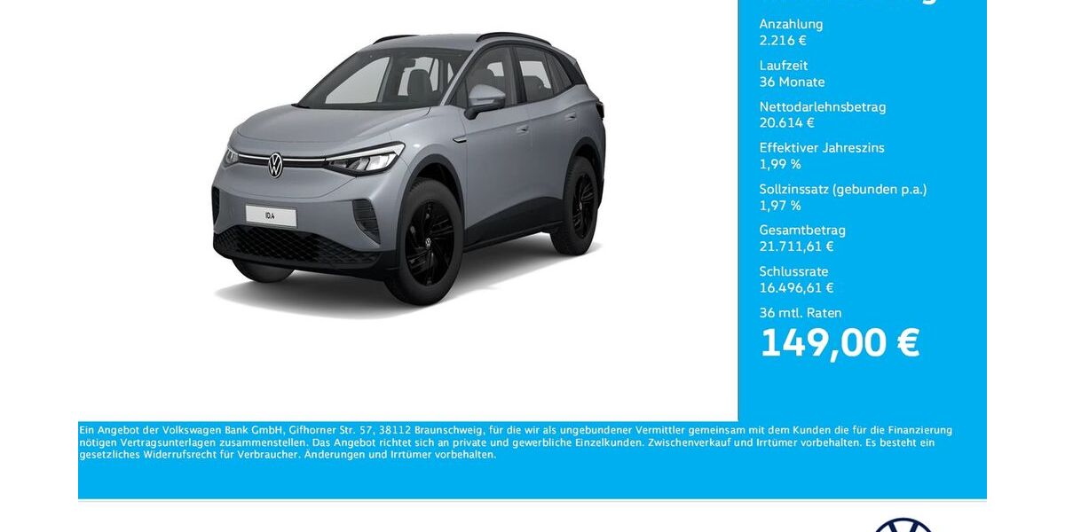 VW ID.4 35.722 km 22.516 &euro; Bergkamen 59192