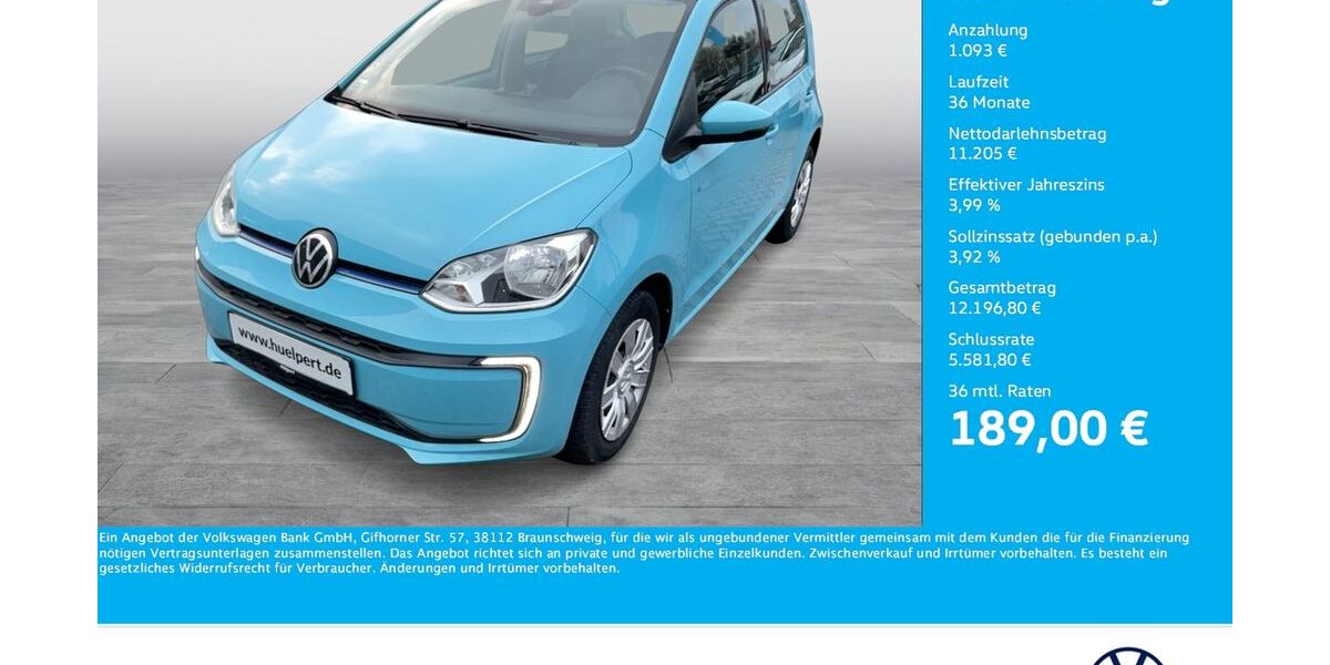 VW e-up! 22.461 km 12.013 &euro; Bergkamen 59192