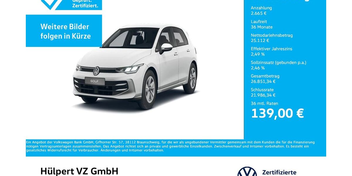 VW Golf 11.494 km 27.766 &euro; Unna 59423