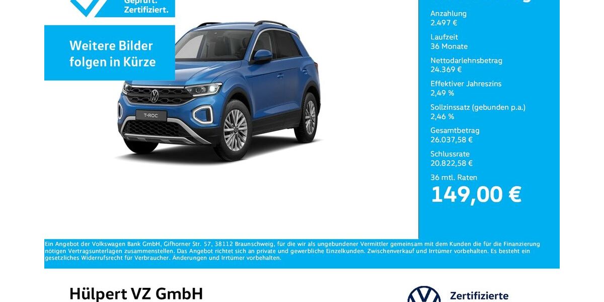 VW T-Roc 7.471 km 26.544 &euro; Unna 59423