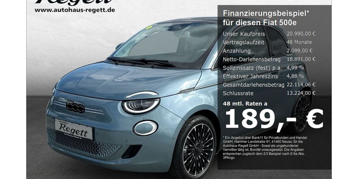 Fiat 500e 33.343 km 20.990 &euro; Soest 59494