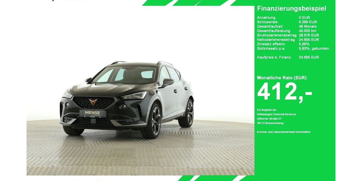 Cupra Formentor 70.339 km 24.655 &euro; Oelde (Stromberg) 59302