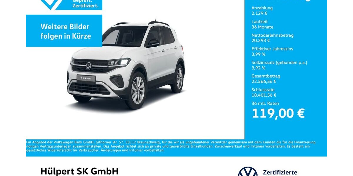 VW T-Cross 23.341 km 22.422 &euro; Bergkamen 59192