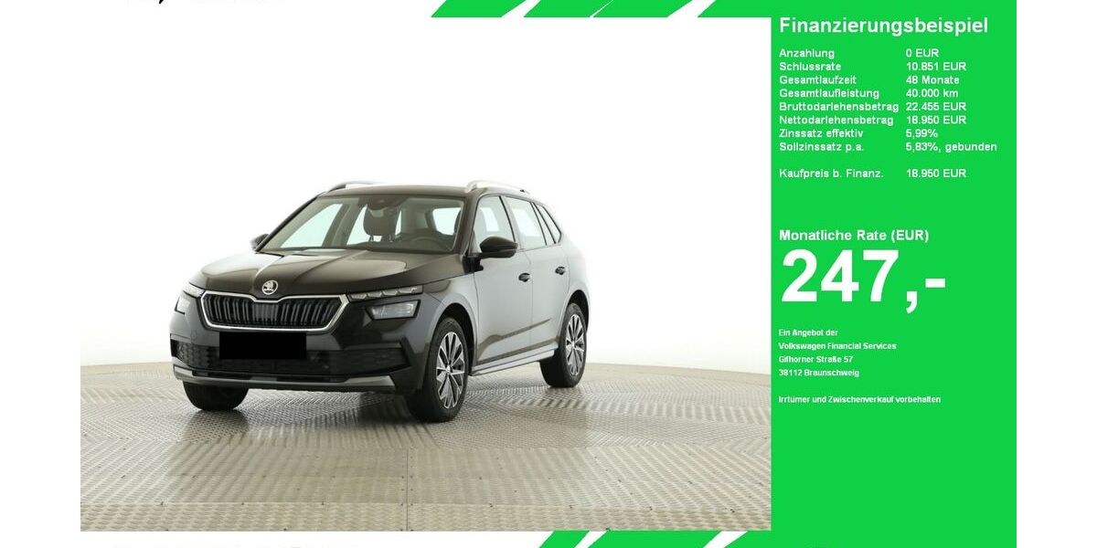Skoda Kamiq 68.478 km 18.455 &euro; Oelde (Stromberg) 59302