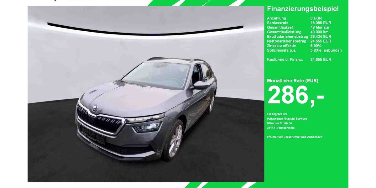 Skoda Kamiq 33.051 km 24.655 &euro; Oelde (Stromberg) 59302