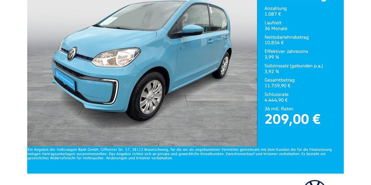 VW e-up! 17.010 km 11.656 &euro; Unna 59423