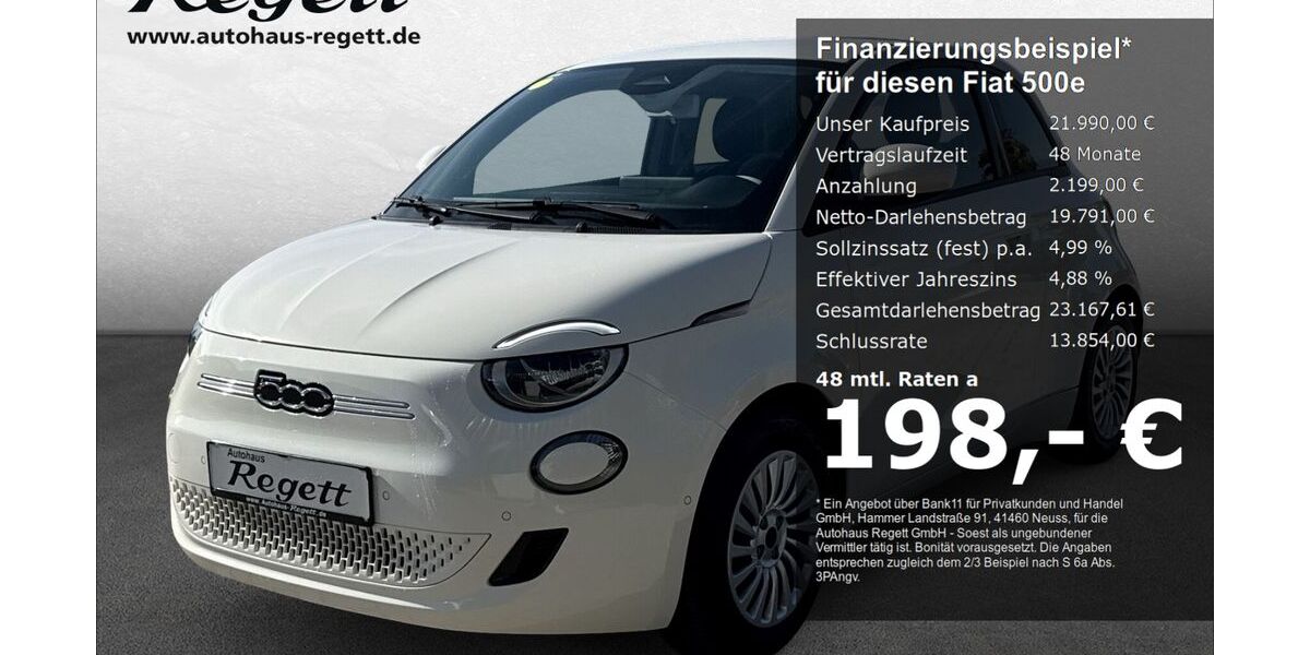 Fiat 500e 10.785 km 20.990 &euro; Soest 59494