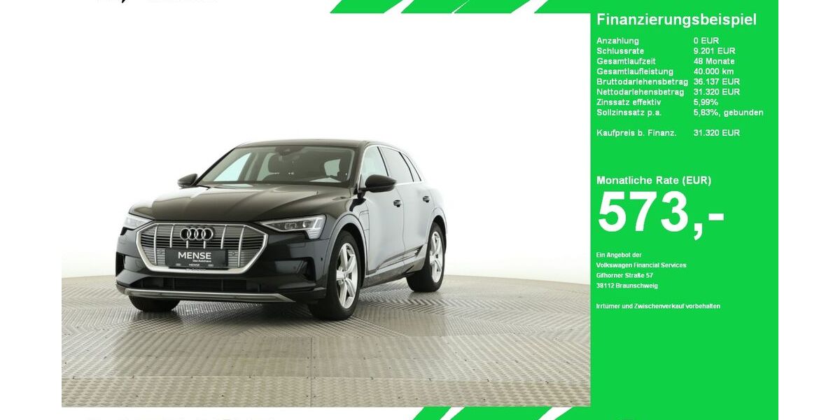 Audi e-tron 74.399 km 31.320 &euro; Oelde (Stromberg) 59302