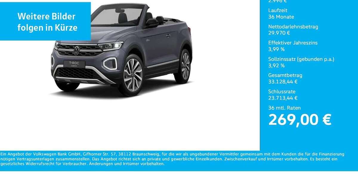 VW T-Roc 5.873 km 32.966 &euro; Unna 59423