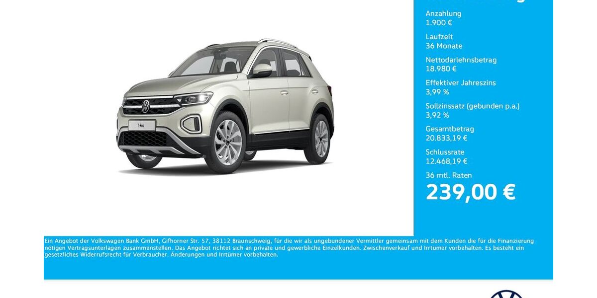 VW T-Roc 32.111 km 20.628 &euro; Unna 59423