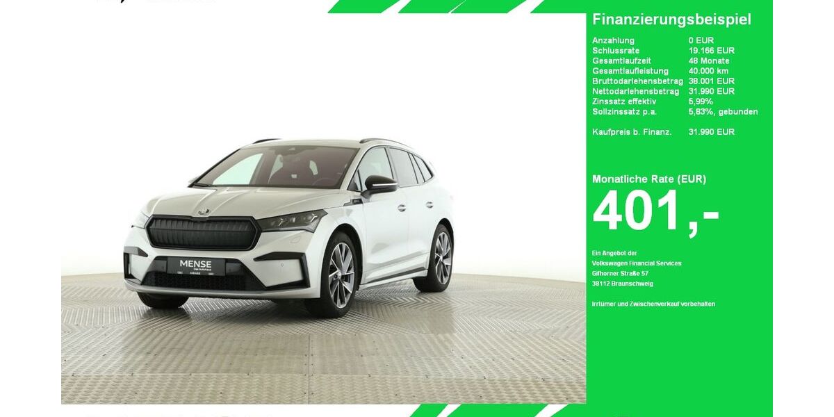 Skoda Enyaq 90.242 km 30.455 &euro; Oelde (Stromberg) 59302