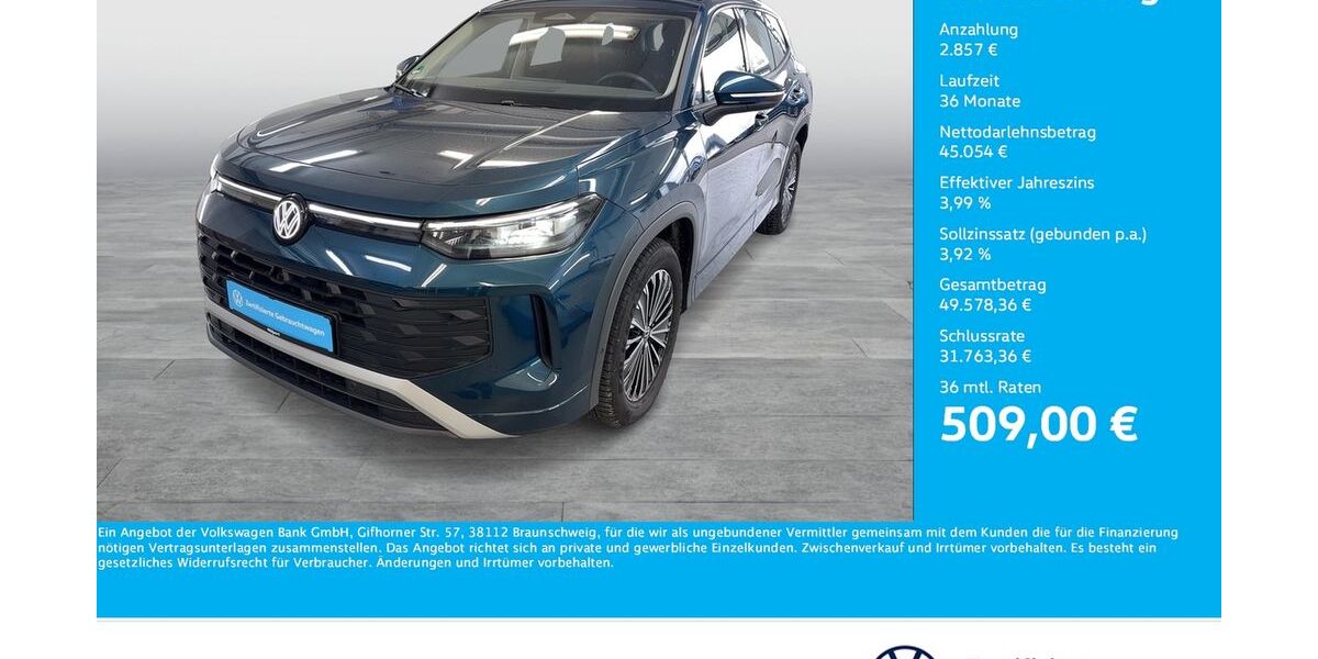 VW Tayron 8.488 km 43.888 &euro; Bergkamen 59192